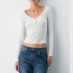 Aritzia HomeStretch Henley Longsleeve